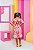 Vestido Infantil Feminino Elisa Estampa Pessego - Imagem 6