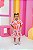 Vestido Infantil Feminino Elisa Estampa Pessego - Imagem 7