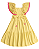 Vestido Infantil Fakini Amarelo com Babado e Detalhe em Tricô - Imagem 5
