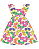 Vestido Infantil Fakini Bege com Estampa de Borboletas Coloridas - Imagem 3