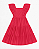 Vestido Juvenil Feminino Midi Fakini Cor Goiaba com Babado em Laise - Imagem 4