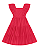 Vestido Juvenil Feminino Midi Fakini Cor Goiaba com Babado em Laise - Imagem 5