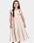 Vestido Juvenil Feminino Fakini com Babado e Bordado Floral Tamanho 12-14-16 - Imagem 1