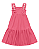 Vestido Juvenil Feminino Fakini com Babado e Bordado Floral Tamanho 12-14-16 - Imagem 4