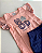 Conjunto Infantil Menina Verão Blusa Rosa Estampa Malha E Short Azul - Imagem 5