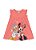 Vestido infantil menina da Minnie Mouse com glitter Brandili - Imagem 3