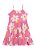 Vestido Infantil Menina Floral Turquesa / Rosa Brandili - Imagem 3