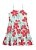 Vestido Infantil Menina Floral Turquesa / Rosa Brandili - Imagem 2