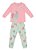 Pijama infantil menina de unicórnio brilha no escuro Brandili - Imagem 4