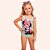 Maio Infantil Menina Minnie Mouse Verde Lima Fakini - Imagem 1