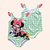 Maio Infantil Menina Minnie Mouse Verde Lima Fakini - Imagem 5