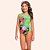 Maio Infantil Menina Minnie Mouse Verde Lima Fakini - Imagem 2