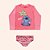 Conjunto Moda Praia Infantil Menina Com Proteção Solar com forro Stitch - Imagem 3