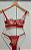 Conjunto Beijos  - P - Vermelho - Imagem 1