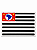 EMBORRACHADO - BANDEIRA SP (BORDA BRANCA) - Imagem 1