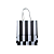 25 Sacolas Listradas Preta P – 18,5LX22AX9Fcm - Imagem 5