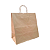 500 Sacolas de Papel Kraft Lisa - Grande Reforçada 31x32,5x17cm - Imagem 1
