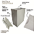 10 Sacolas de Papel Lisas Cinza P - 18,5LX22AX9Fcm - Imagem 3