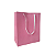 10 Sacolas de Papel Lisas Rosa P - 18,5LX22AX9Fcm - Imagem 1