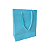 10 Sacolas de Papel Lisas Azul P - 18,5LX22AX9Fcm - Imagem 1