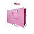10 Sacolas de Papel Lisas Rosa - 33,5LX25AX9cm - Imagem 2