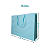 10 Sacolas de Papel Lisas Azul - 33,5LX25AX9cm - Imagem 2