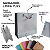 10 Sacolas de Papel Lisas Cinza PP - 15LX15AX6cm - Imagem 3
