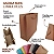 10 Sacolas De Papel Lisas Kraft PP - 15LX15AX6Fcm - Imagem 3