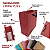 10 Sacolas De Papel Lisas Vermelha PP - 15LX15AX6Fcm - Imagem 3