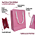 10 Sacolas de Papel Lisas Rosa P- 15LX15AX7cm - Imagem 3