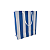 25 Sacolas Listradas azul P – 18,5LX22AX9Fcm - Imagem 1