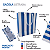 25 Sacolas Listradas azul P – 18,5LX22AX9Fcm - Imagem 3