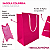20 Sacolas Basica Rosa Pink P – 18,5LX22AX9Fcm - Imagem 3