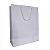 10 Sacolas De Papel G Branco Reforçado - 28x35x12cm - Imagem 1