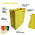 20 Sacolas Coloridas Linha Neon Fluorescente Amarela P –18,5LX22AX9Fcm - Imagem 3