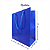 20 Sacolas De Papel Cartão Azul 18,5x22x9cm - Imagem 2