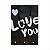 Sacolas De Papel Estampada LOVE YOU Para Presente - 18x26x8cm C/250und - Imagem 4