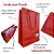 Sacolas De Papel Estampada Para Presente - Vermelha 18x26x8cm C/250und - Imagem 3