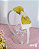 Tiara Laço Glamour Flor Branca e Dourada - Imagem 1