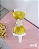Tiara Laço Glamour Flor Branca e Dourada - Imagem 2