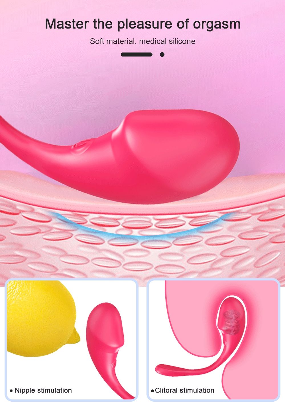 Vibrador Sem Fio Controlado por APP e Recarregável - Imagem 8