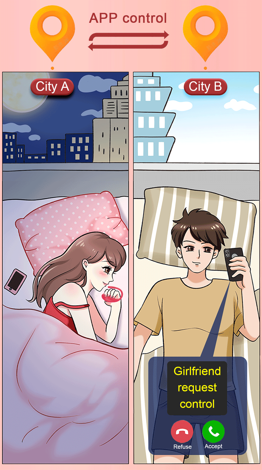 Vibrador Sem Fio Controlado por APP e Recarregável - Imagem 18