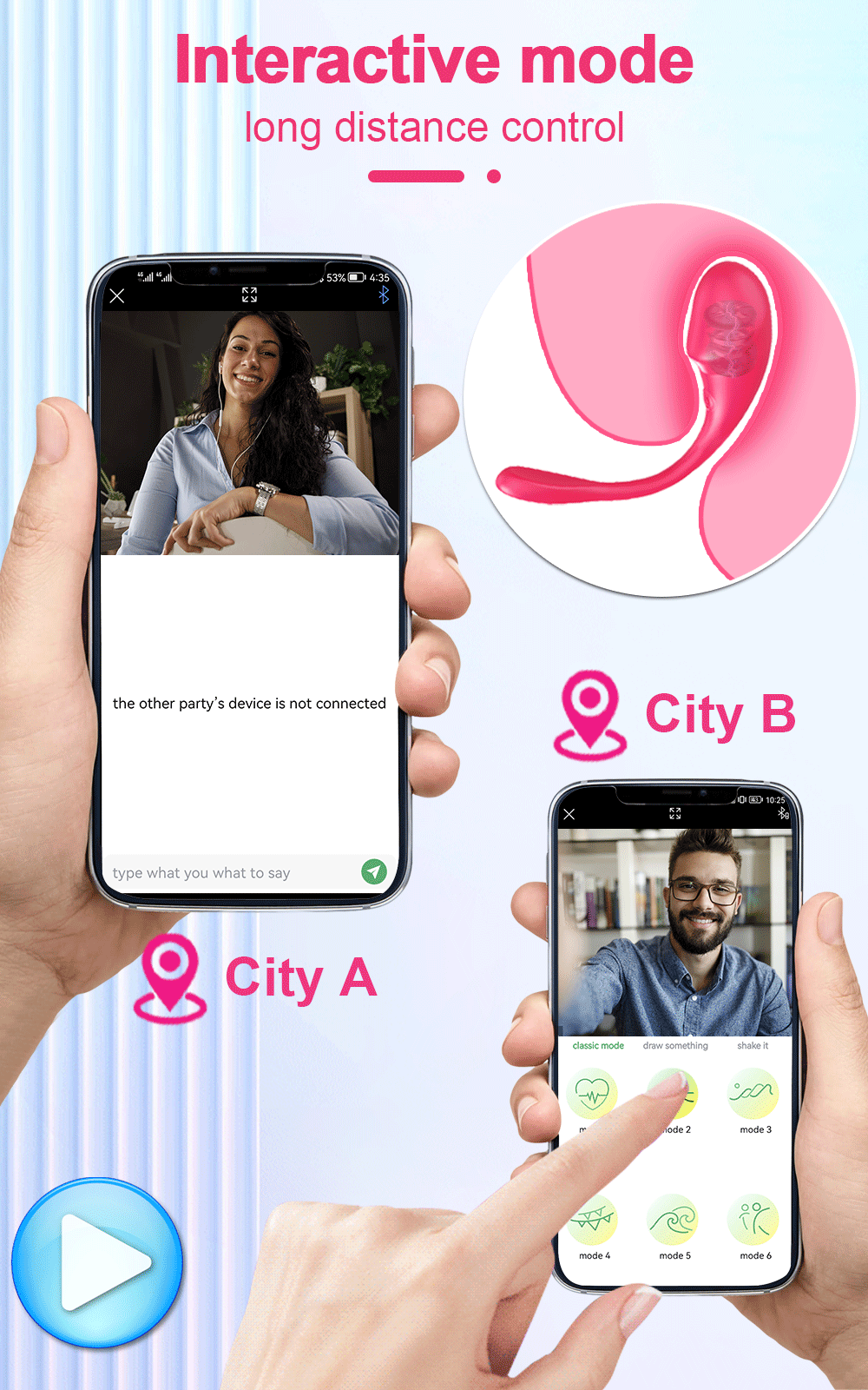 Vibrador Sem Fio Controlado por APP e Recarregável - Imagem 10