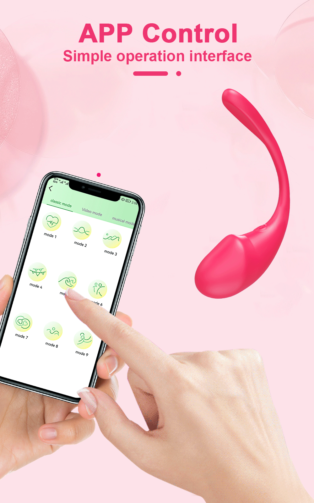 Vibrador Sem Fio Controlado por APP e Recarregável - Imagem 21