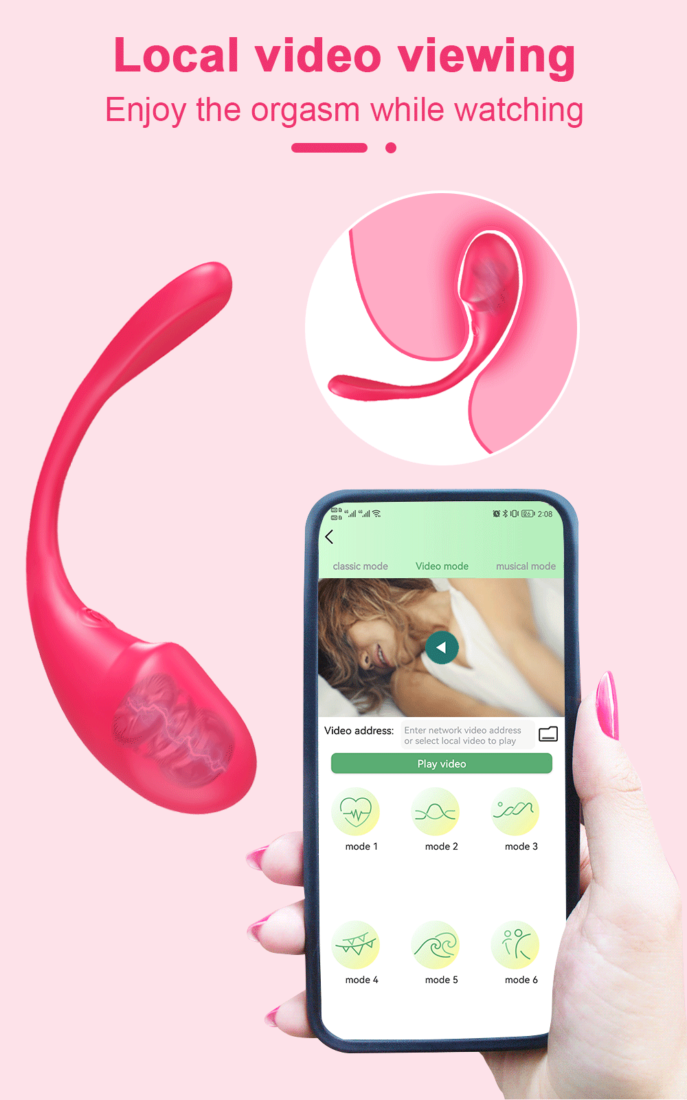 Vibrador Sem Fio Controlado por APP e Recarregável - Imagem 22