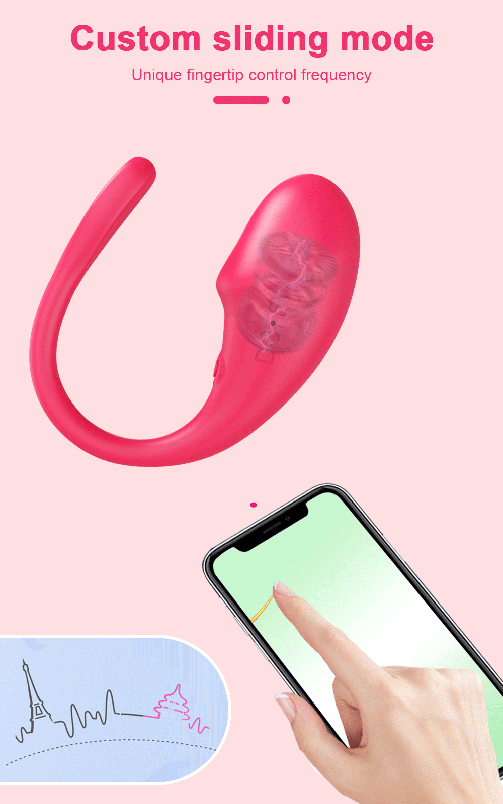 Vibrador Sem Fio Controlado por APP e Recarregável - Imagem 24