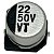 ELETROLITICO 22UF/50V SMD ( 6,3 X 5,4 M/M ) - Imagem 1