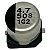 ELETROLÍTICO 4,7UF/50V SMD ( 0,5 X 0,5 M/M) - Imagem 1