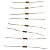 RESISTOR 82K 1/4W 5% - 20 PEÇAS - Imagem 1