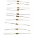 RESISTOR 3R3 1/4W 5% - 20 PEÇAS - Imagem 1